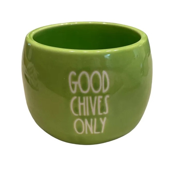 Two Rae Dunn GOOD CHIVES ONLY Mini Bowl Artisan Collection By Magenta - Picture 4 of 12